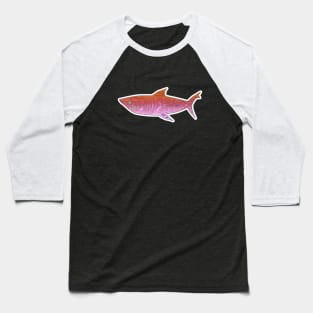 Polynesian Shark Design Baseball T-Shirt